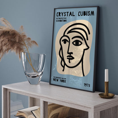 Crystal Cubism Exhibition New York City Poster