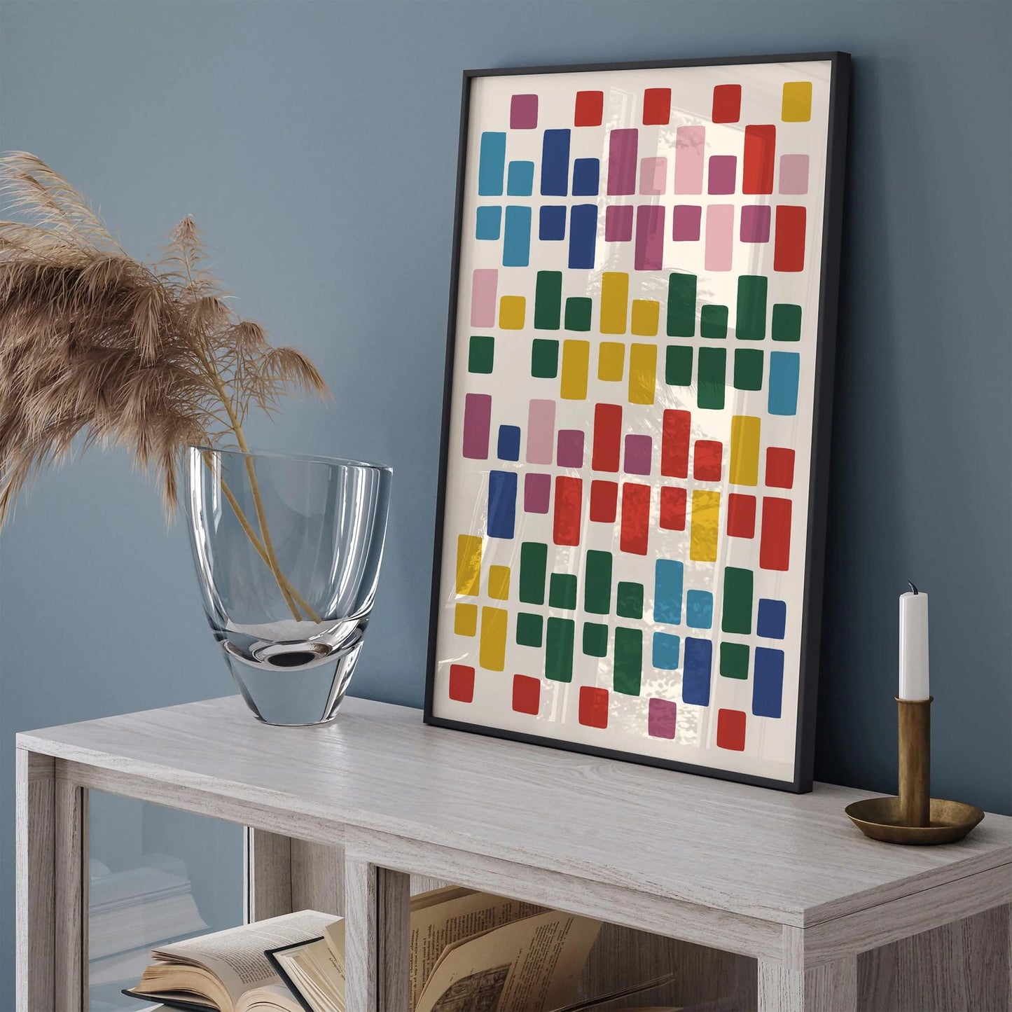 Mid Century Modern Abstract Poster