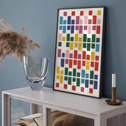 Mid Century Modern Abstract Poster