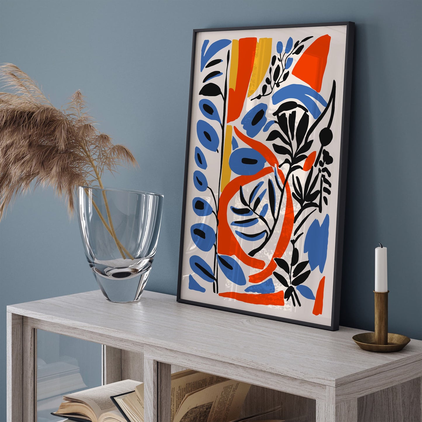 Eclectic Floral Poster - Colorful Botanical Art