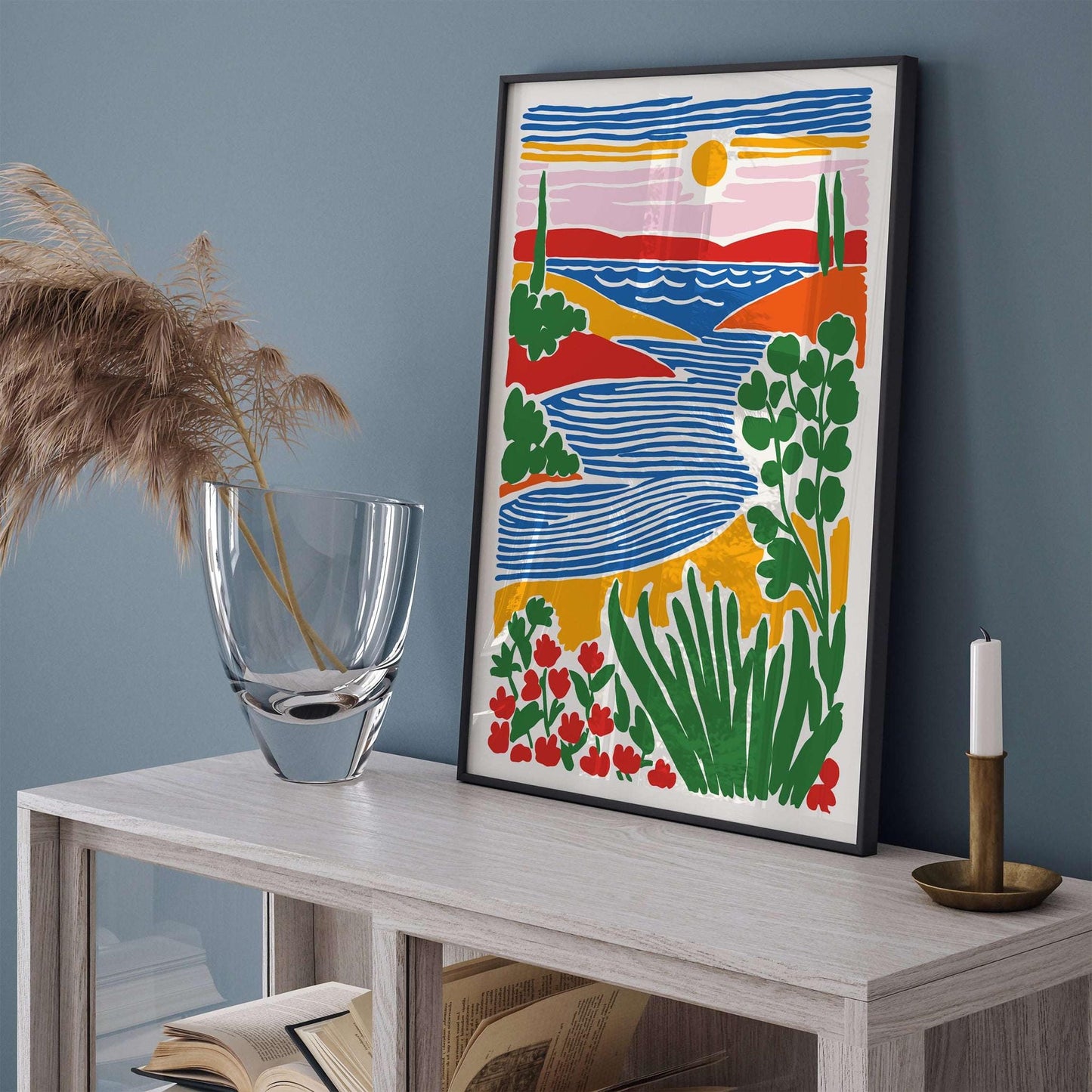 Colorful Peacefaul Landscape Poster