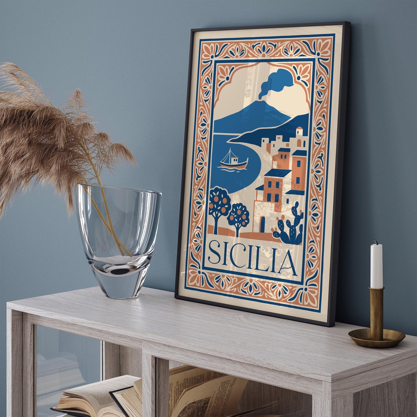 Sicilia Travel Poster