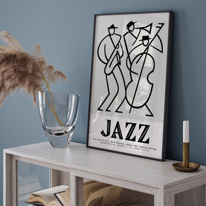 Jazz Concert Poster - Greenwich Village Music Art Print