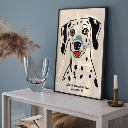 Cute Dalmatian Wall Art Print