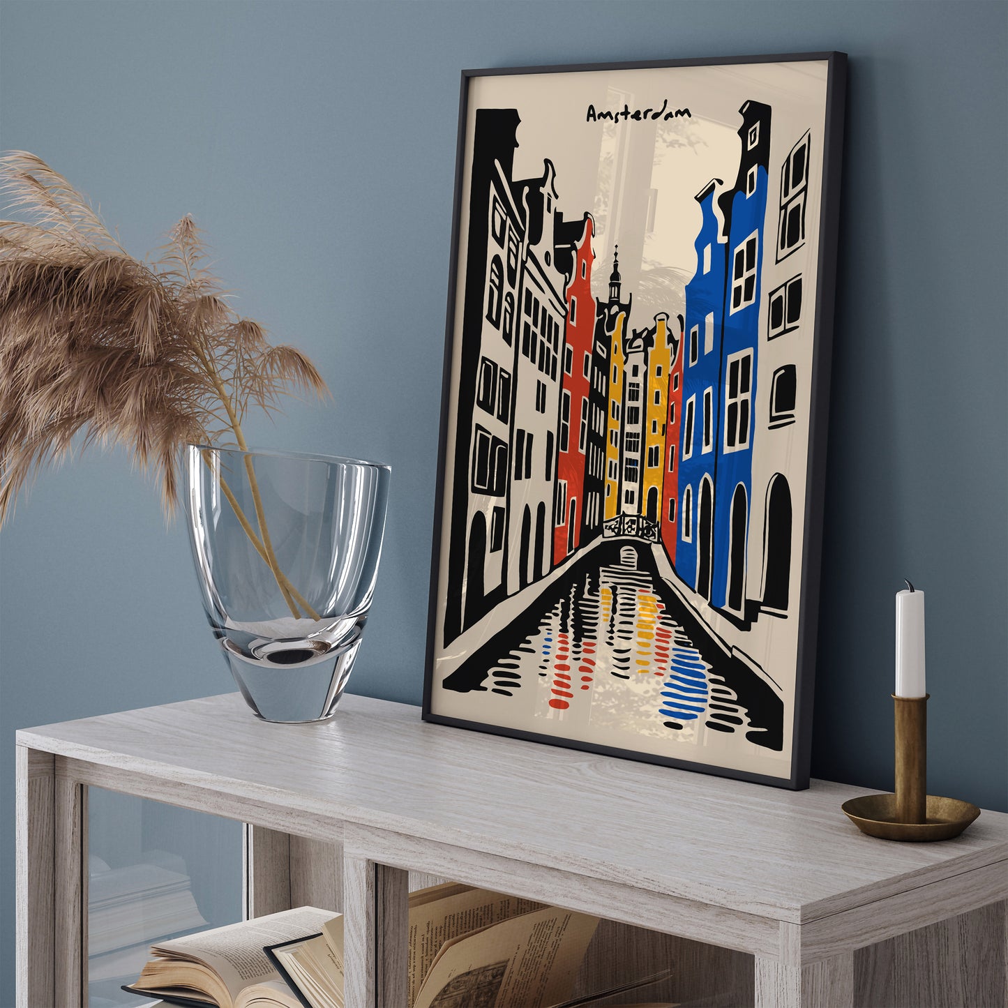 Amsterdam Ink Drawing Art Print