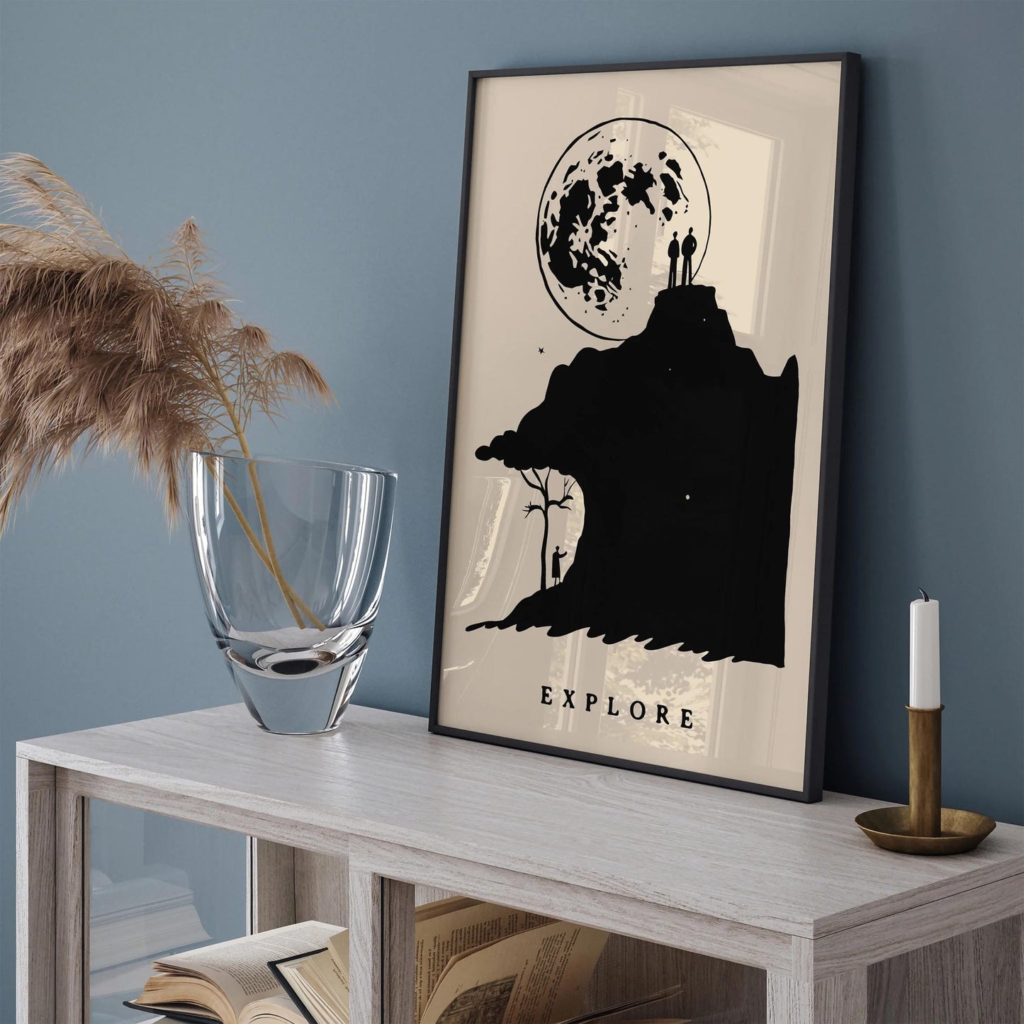 Explore Minimalist Space Art Print 2025