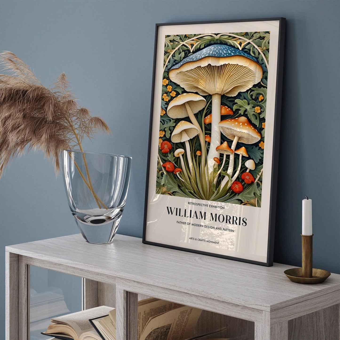 W. Morris Mushrooms Art Print