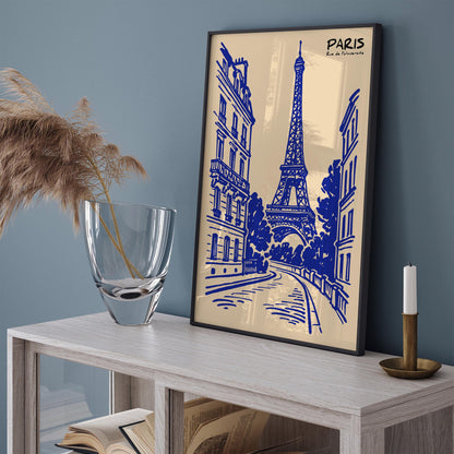 Paris Rue de l'Université Travel Poster