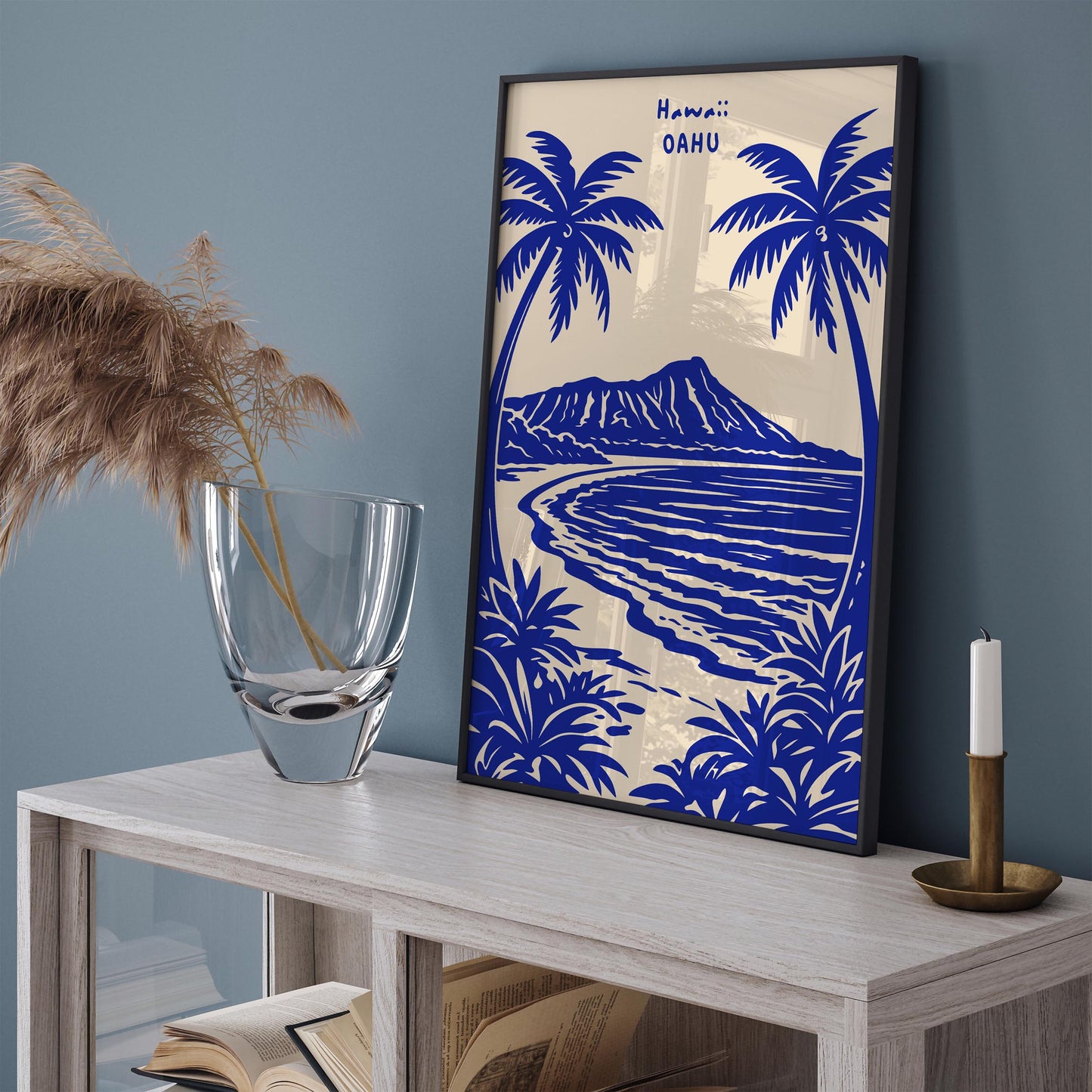 Hawaii Oahu Travel Poster