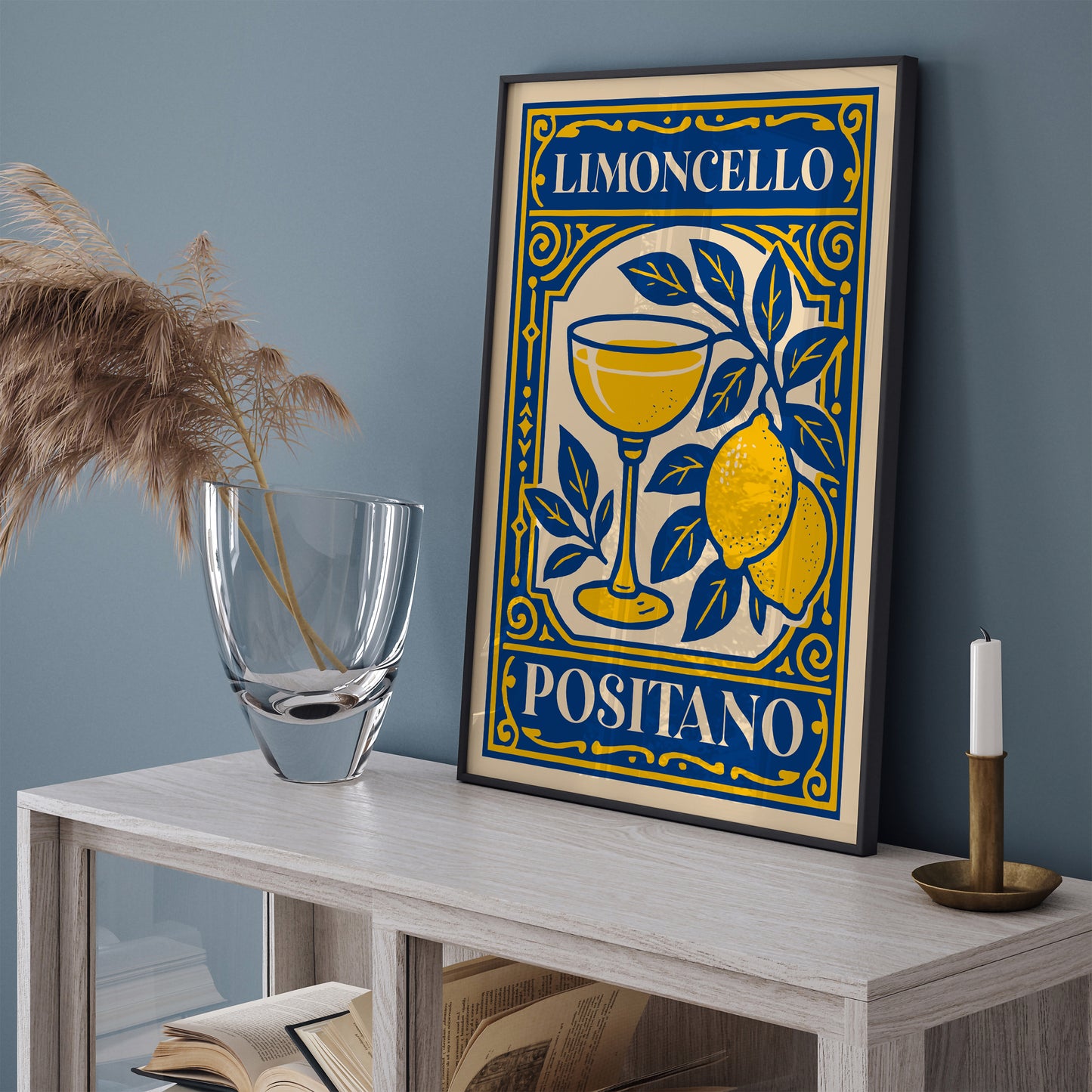 Limoncello Positano Poster – Italian Kitchen Wall Art