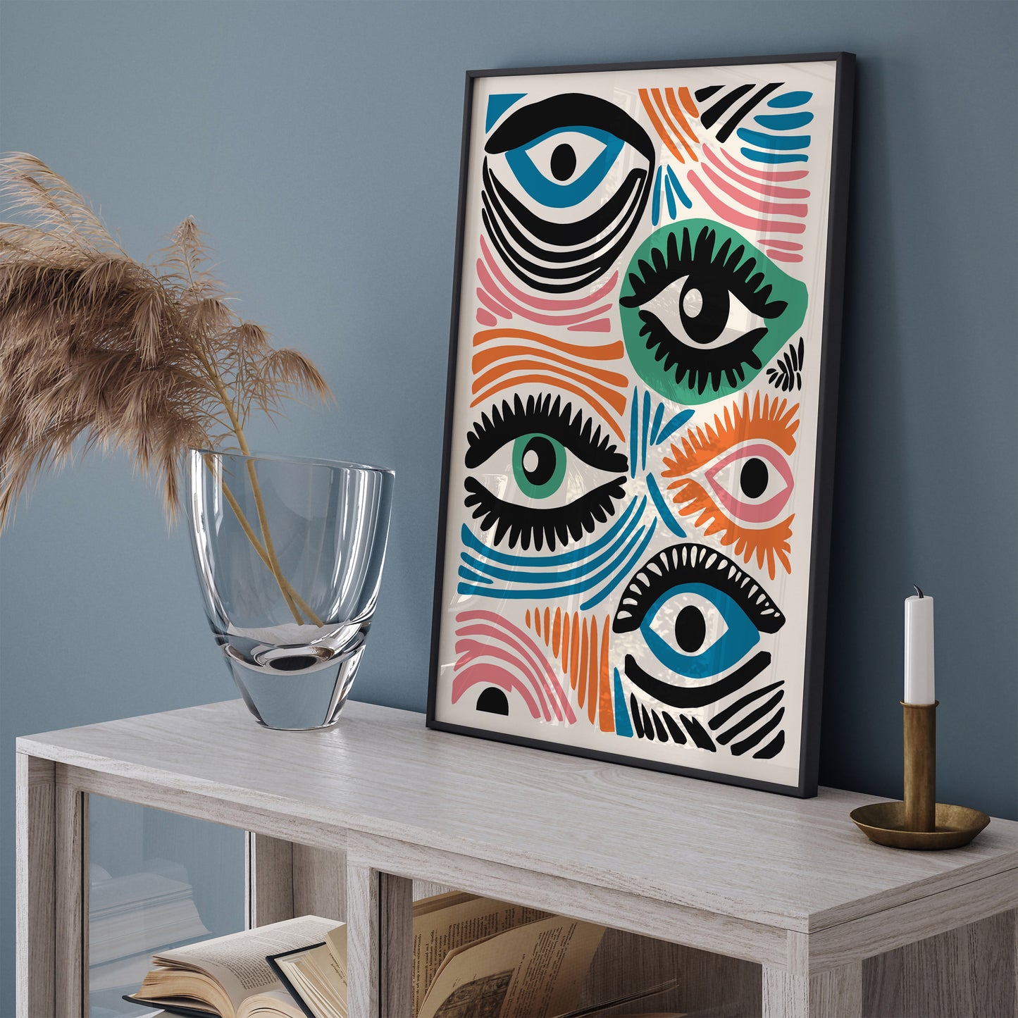 Pop Art Eyes Wall Art Print 2024