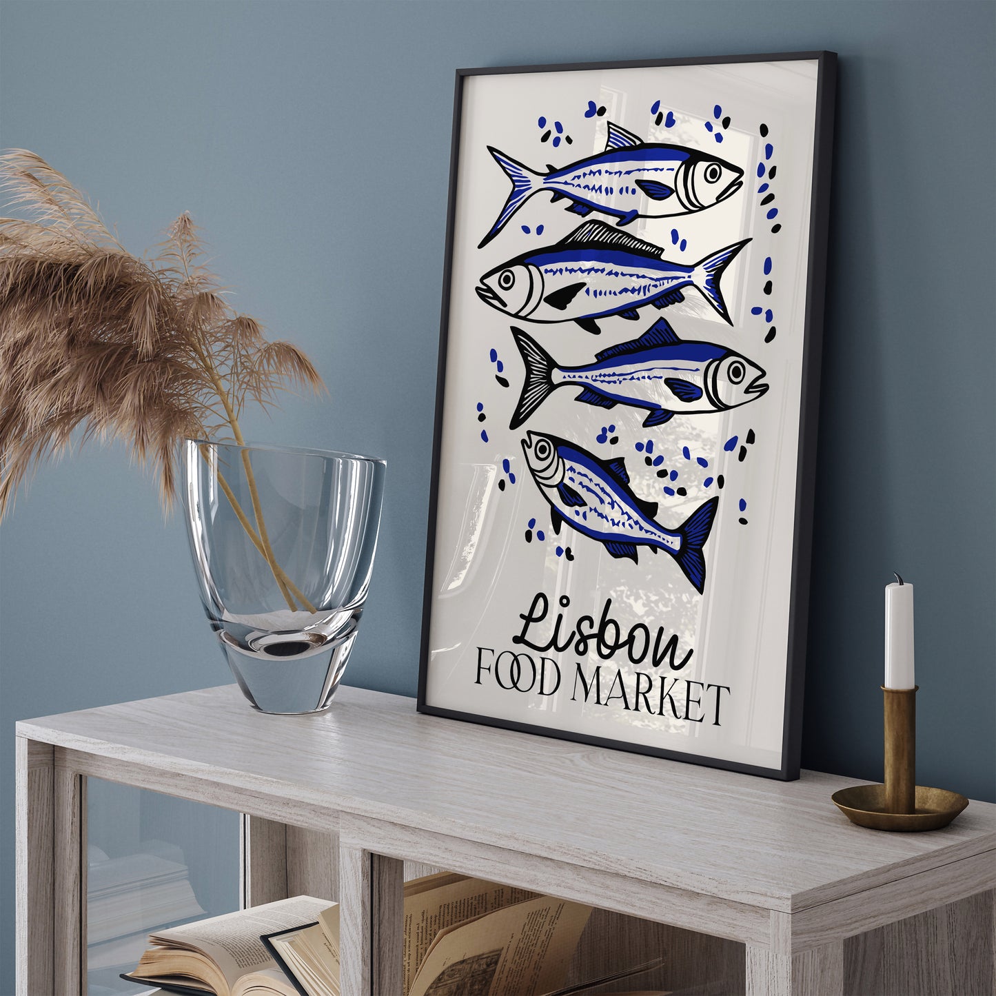 Lisbon Food Market Poster