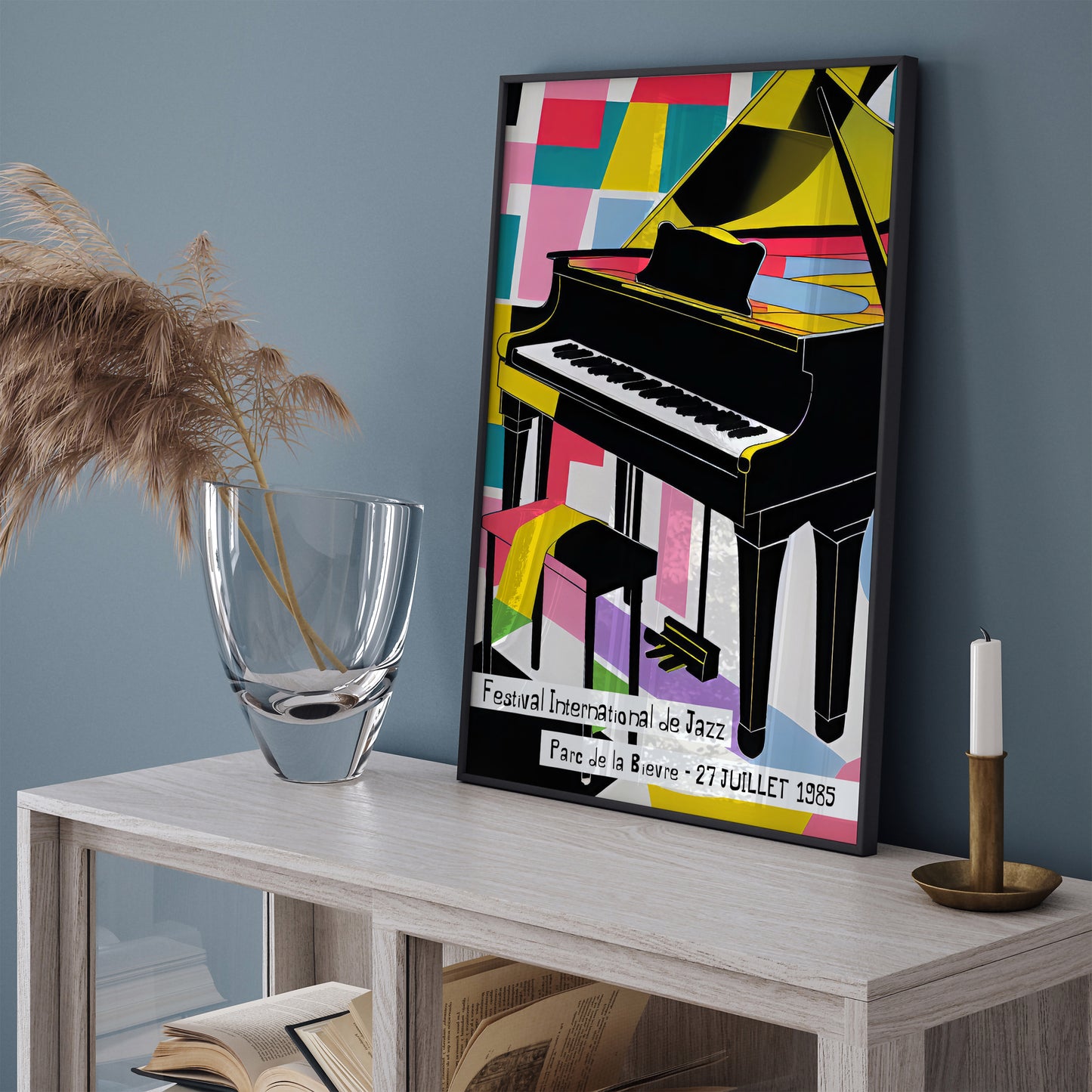 Festival International De Jazz 1985 Grand Piano Poster