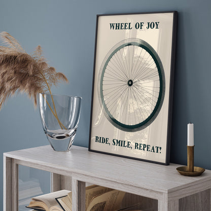 Wheel of Joy - Cycling Poster