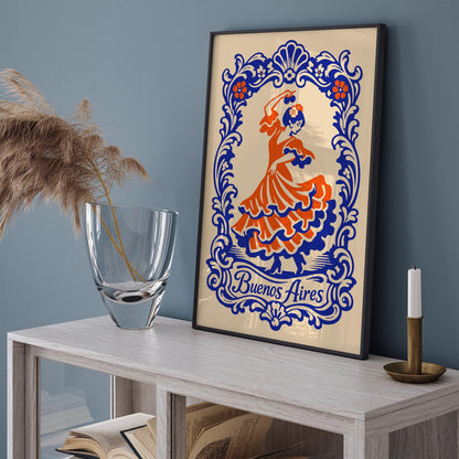 Buenos Aires Flamenco Dance Print - Argentina Wall Art
