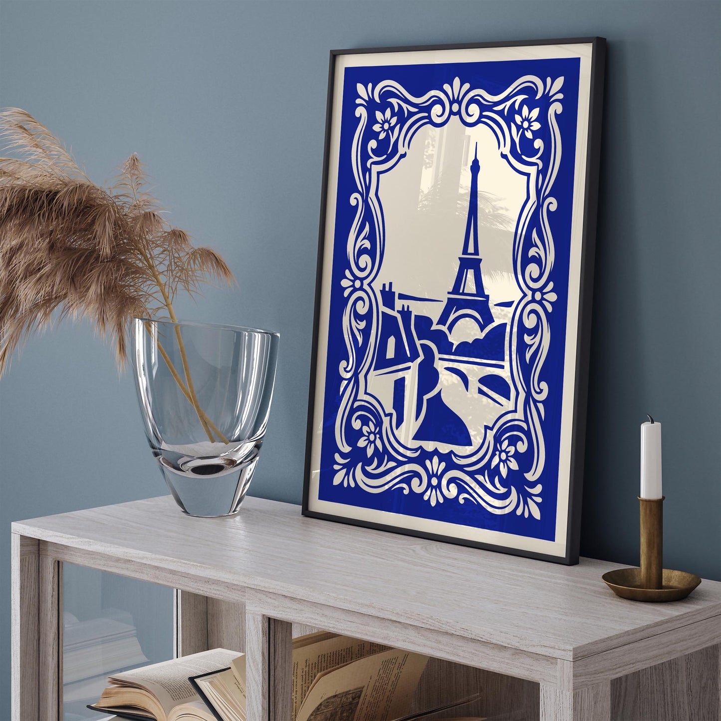 Paris Poster – Blue French Wall Art