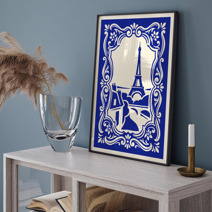 Paris Poster – Blue French Wall Art