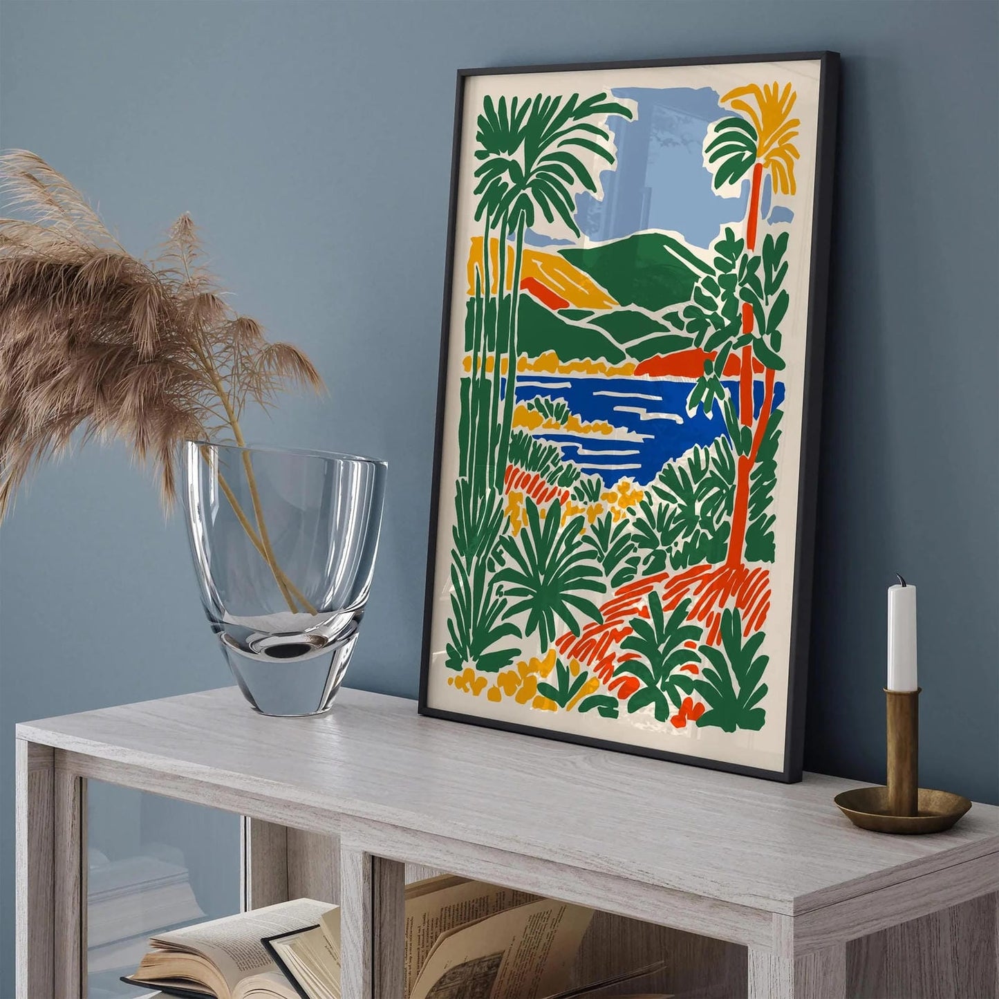 Tropical Nature Wall Art Print, Botanical Jungle Poster