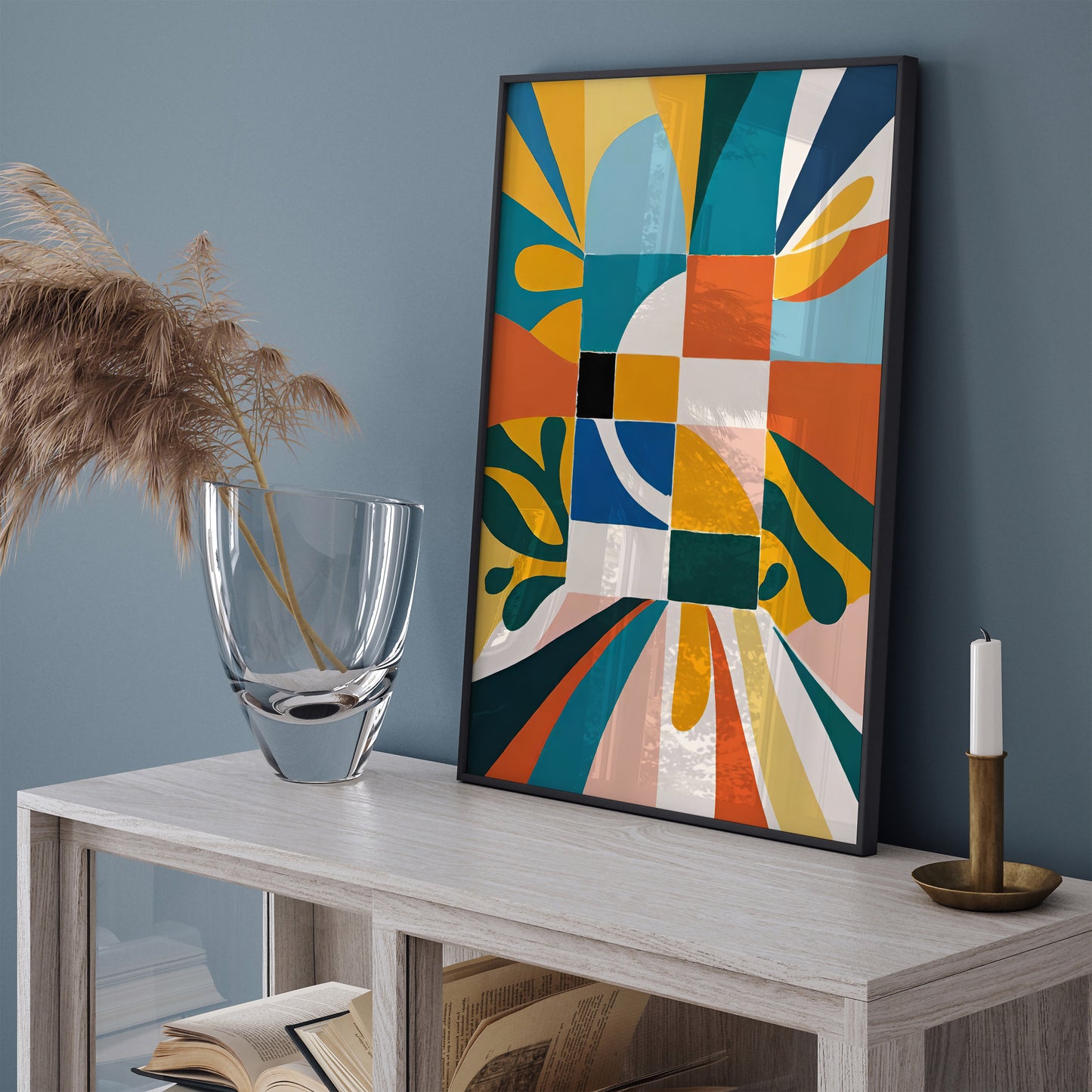 Colorful Mid Century Abstract Wall Art 2024