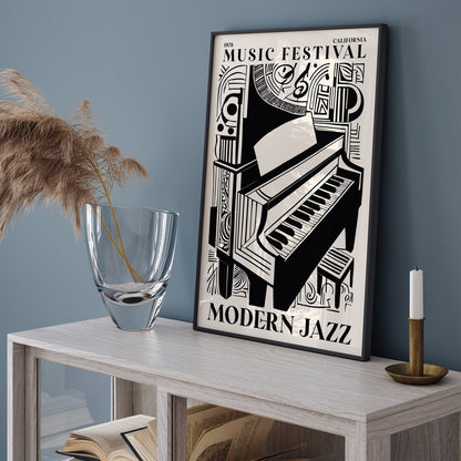 California Modern Jazz Music Poster