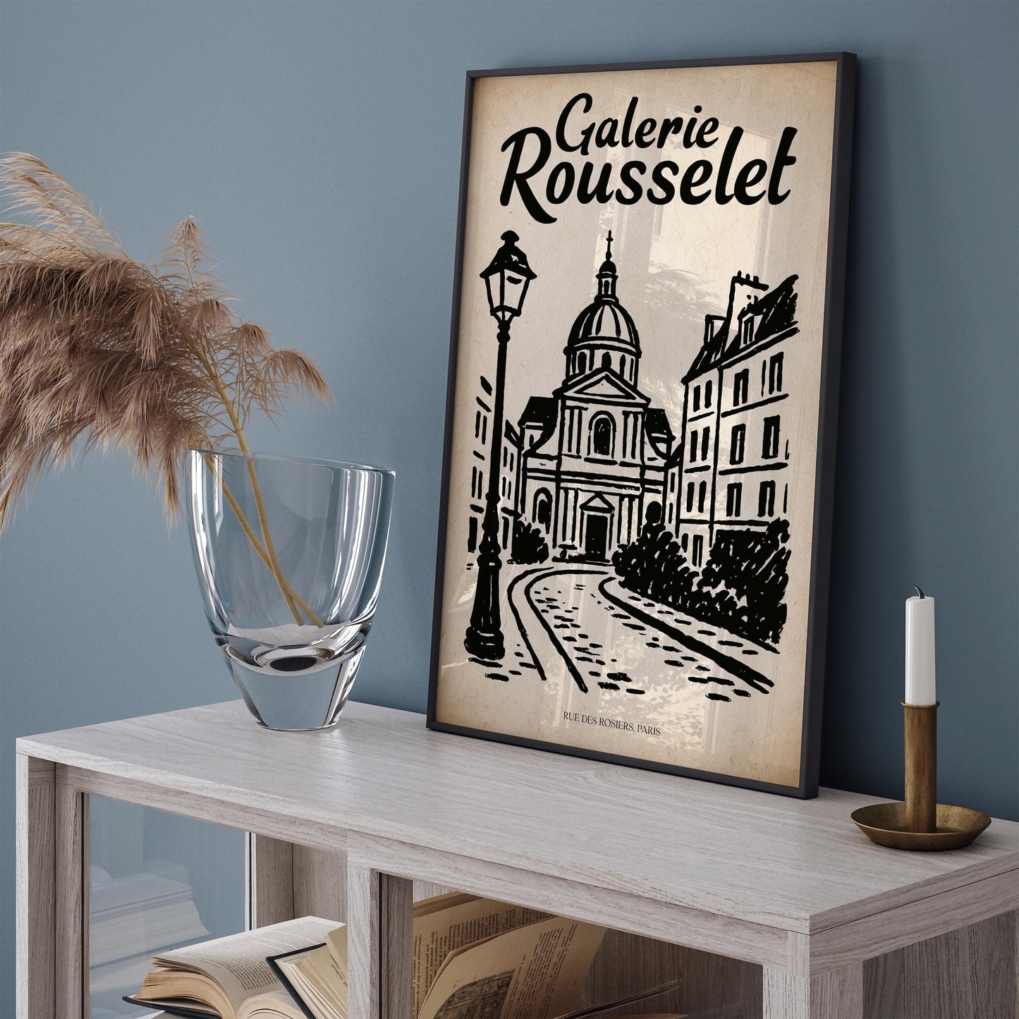 Galerie Rousselet - Rue des Rosiers Paris Art Print