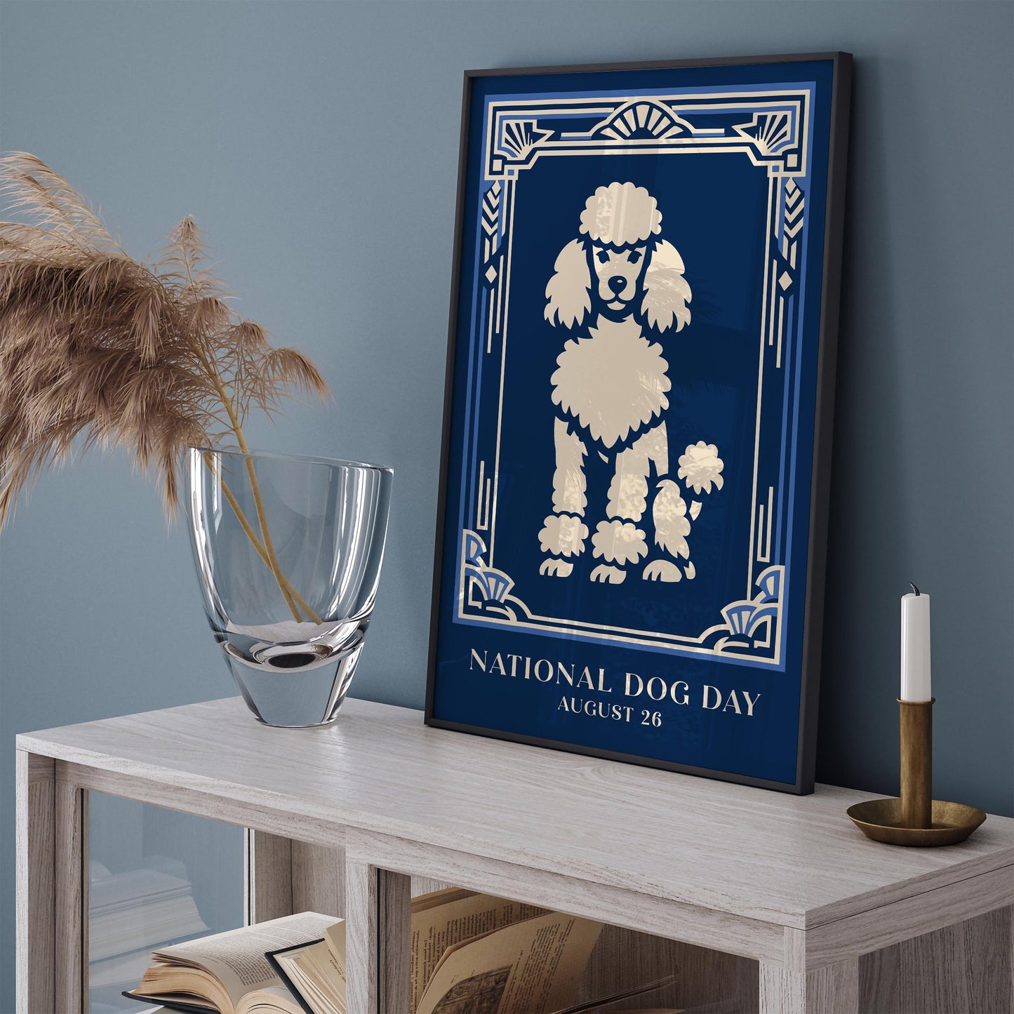 National Dog Day Poster – Cute Dog Wall Art Print