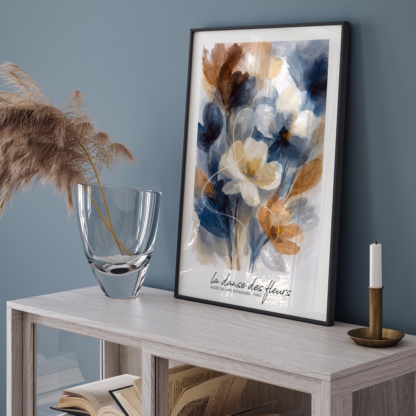 Dance of Flowers Poster - Artistic Floral Painting Wall Art