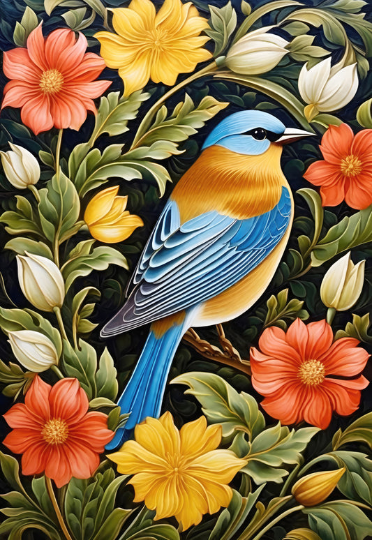 Art Nouveau Bird Poster