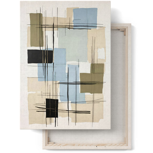 Hygge Harmony Abstract Canvas Wall Art