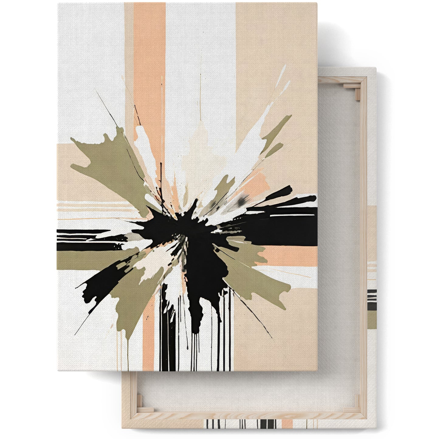 Serene Scandinavian Abstract Canvas