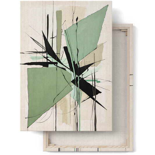 Mint Artistic Modern Canvas Painting Print