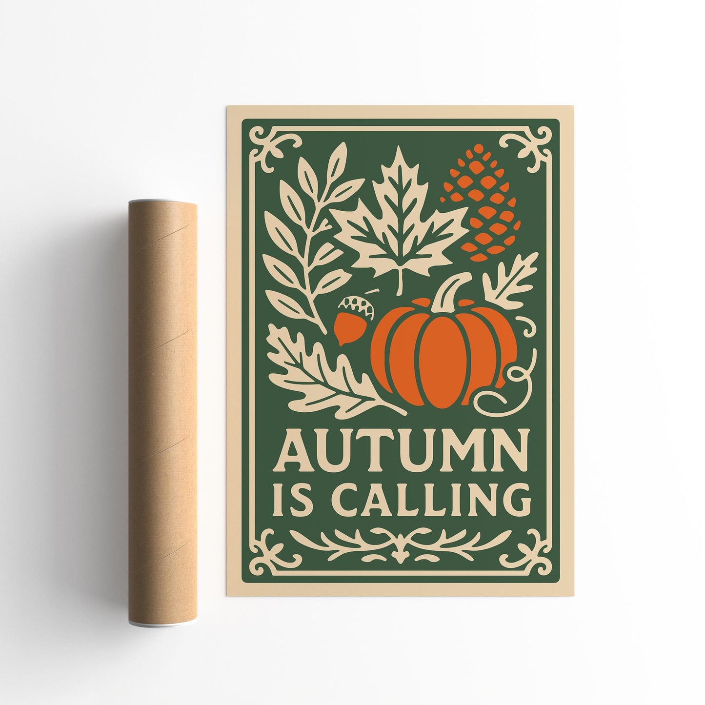 Autumn is Calling Poster - Cozy Autumn Home Decor