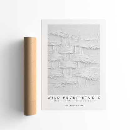 Wild Fever Studio White Texture Study Poster