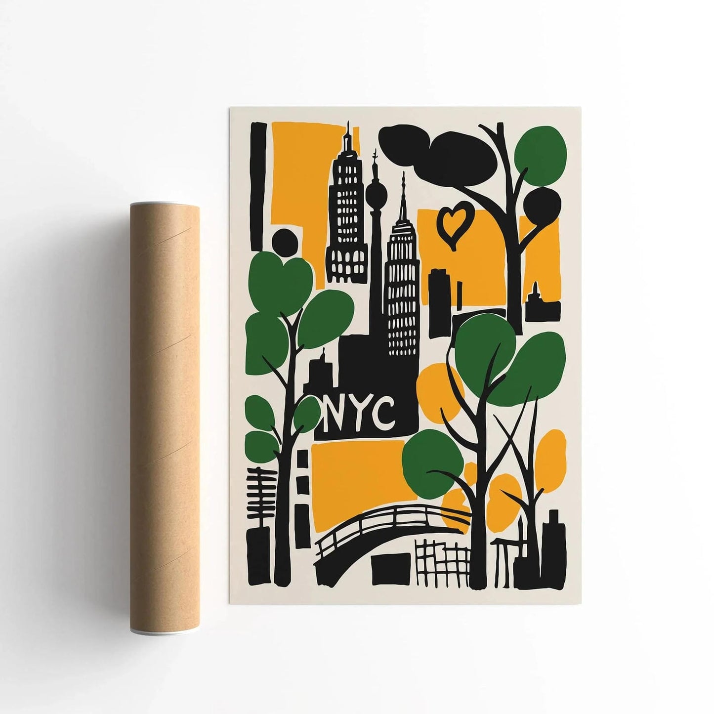Retro New York City Travel Poster