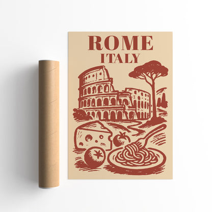 Rome Italy Poster 2026