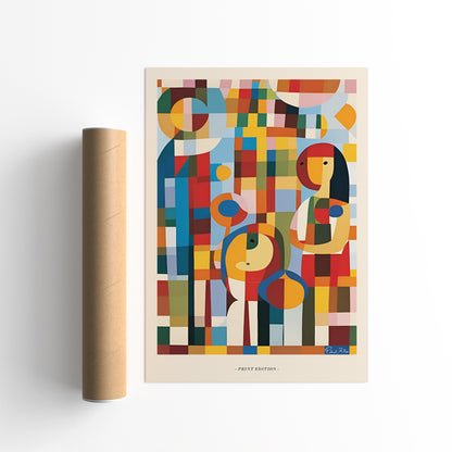 Colorful Abstract Paul Klee Poster