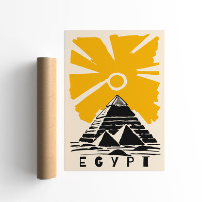 Egypt Travel Poster - Vintage Wall Art Print