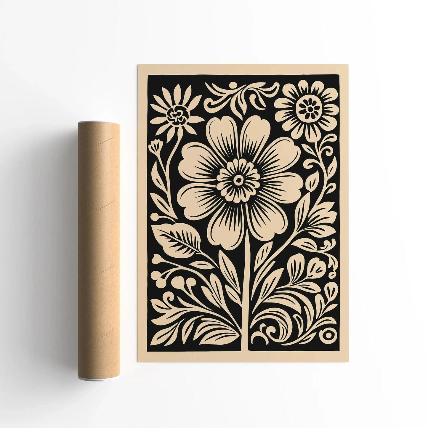 Vintage Cutout Flowers Wall Art