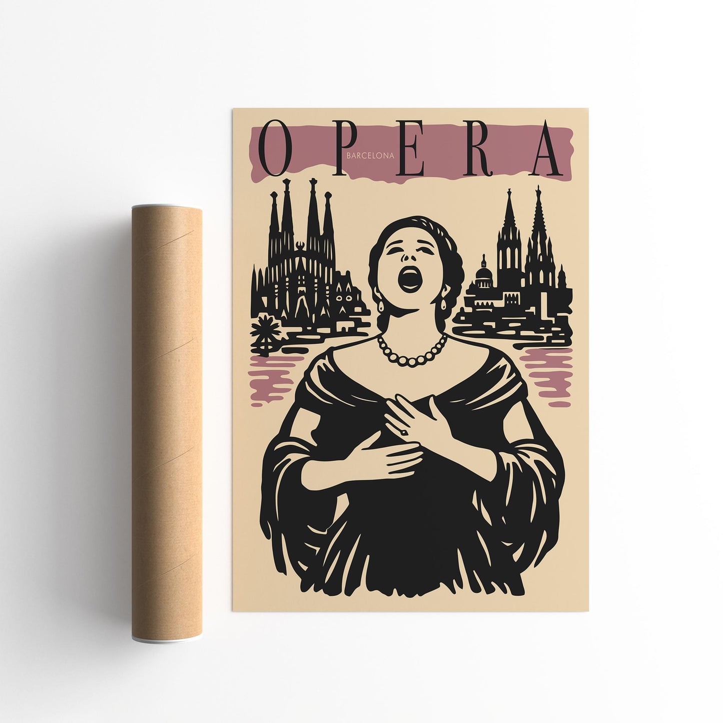 Barcelona Opera Music Poster