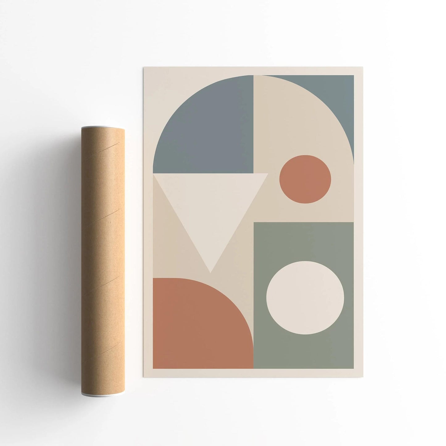 Soft Colors, Bold & Simple Shapes Print