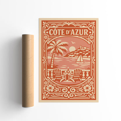 Côte d’Azur Poster - Travel Wall Art