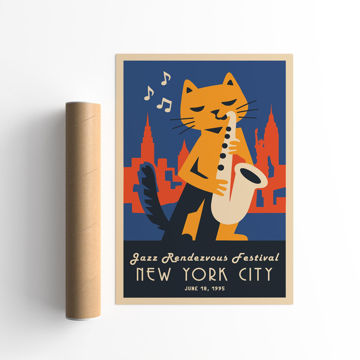 NYC Jazz Rendezvous Festival Art Poster
