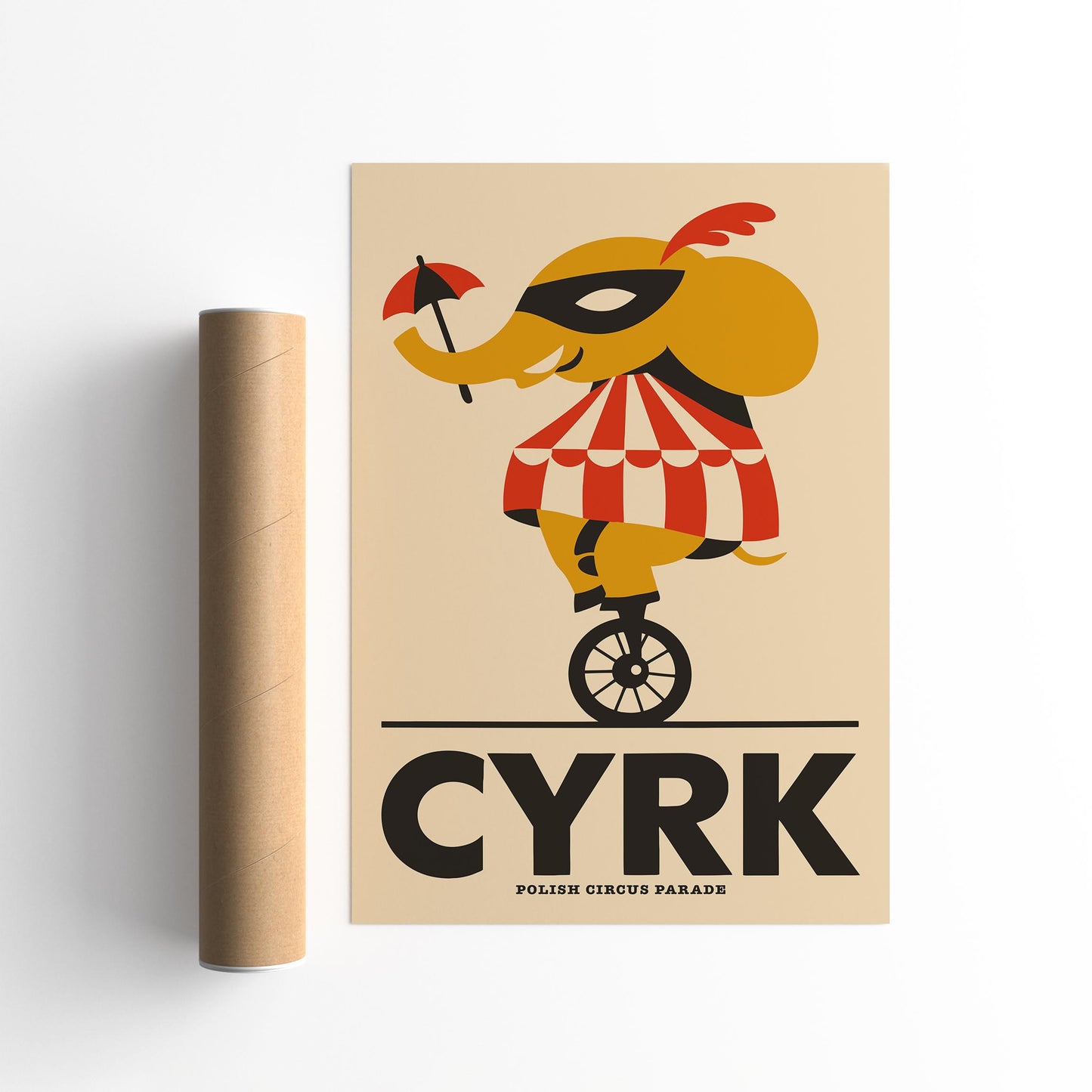 Vintage Polish Circus Poster – CYRK Parade Wall Art Print