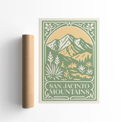 San Jacinto Mountains Travel Poster