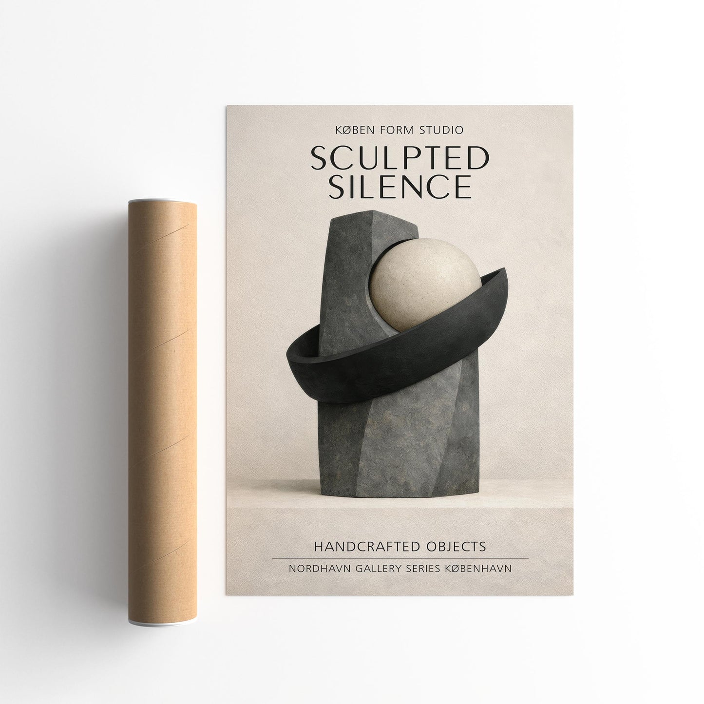 Sculpted Silence Exhibition Poster