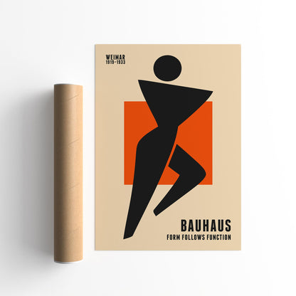 Bauhaus Form Follows Function Poster Print - Vintage Exhibition Poster