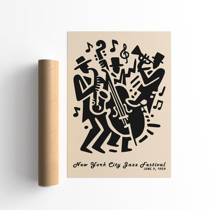 New York City Jazz Festival Poster - Jazz Wall Art