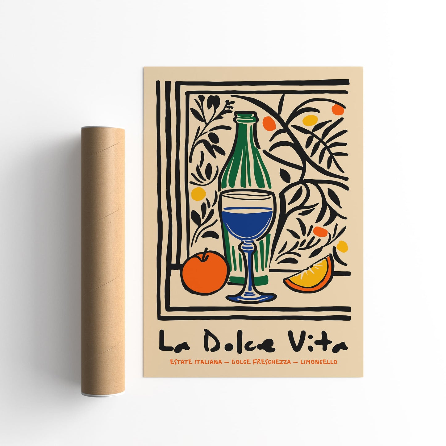 La Dolce Vita Limoncello Poster – Italian Kitchen Wall Art Print