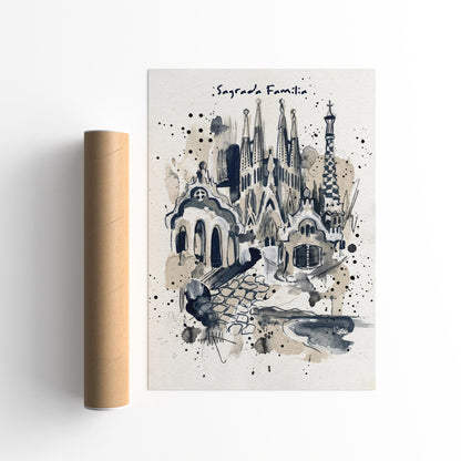 Sagrada Familia Barcelona Poster
