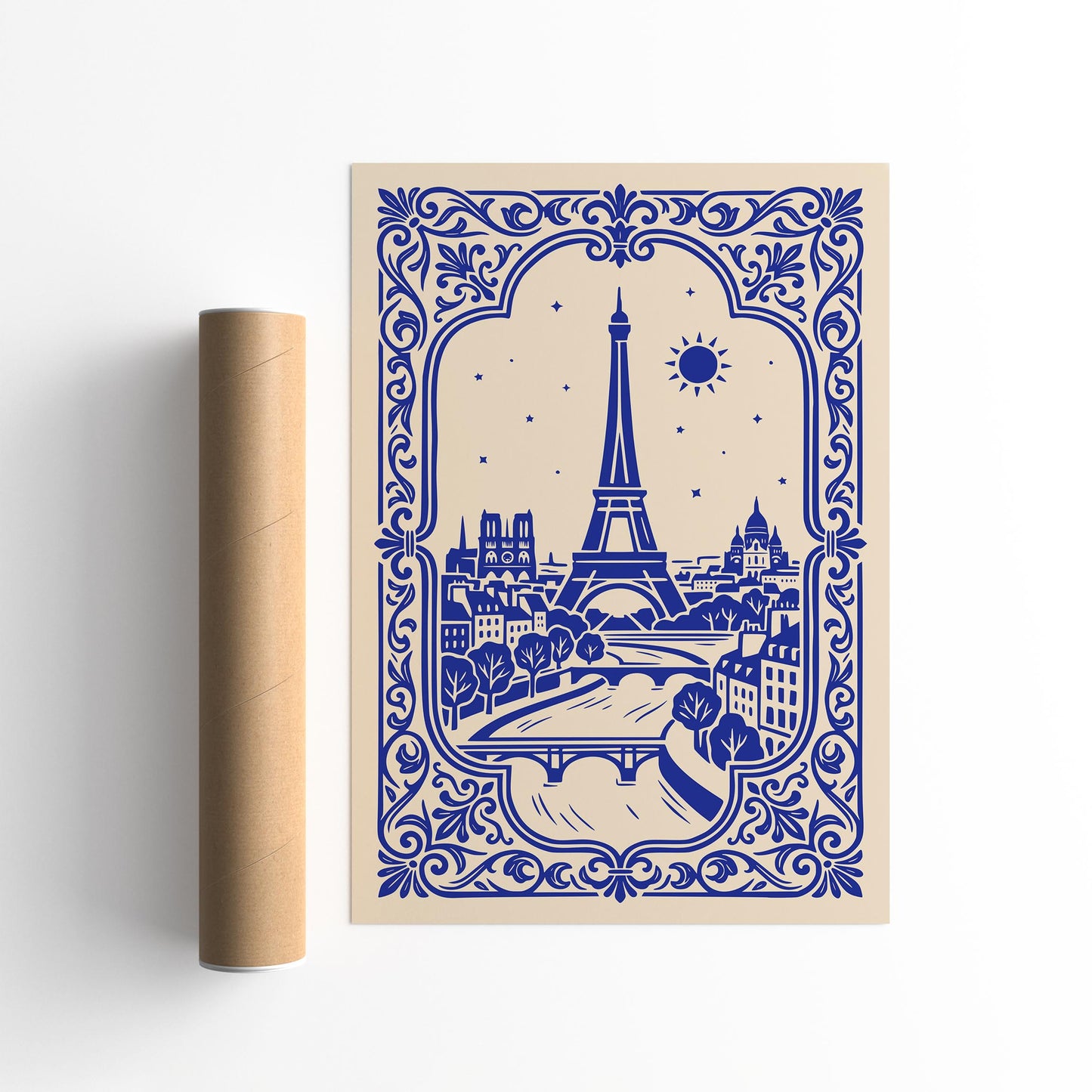 Paris Cityscape Wall Art Print 2026